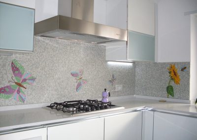 parete cucina mosaico