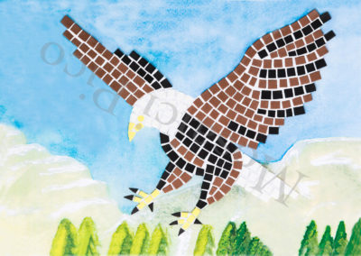 aquila mosaico