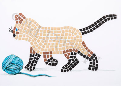 gatto mosaico