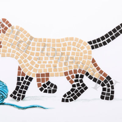 gatto mosaico