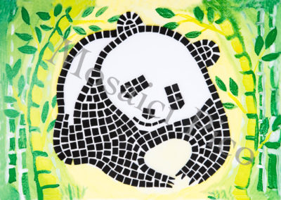 panda mosaico